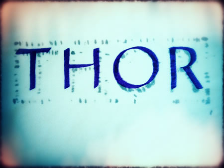 THE LOGO FOR THE MOVIE THOR