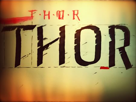 THE LOGO FOR THE MOVIE THOR