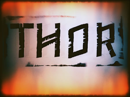 THE LOGO FOR THE MOVIE THOR