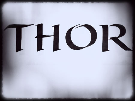 THE LOGO FOR THE MOVIE THOR