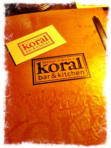 The birth of a new brand | Bradley + Mikel's Koral bar & kitchen