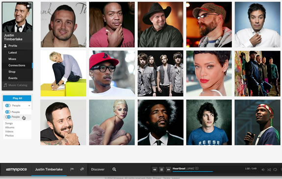 MySpace Interface