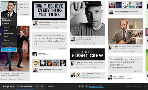 MySpace Interface
