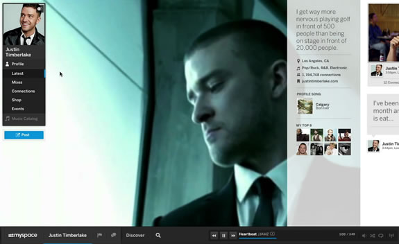 MySpace Interface