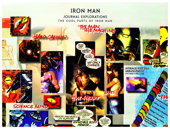 Visualizing the layering of identity: Iron Man