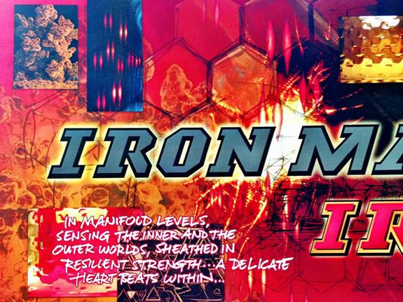 Visualizing the layering of identity: Iron Man