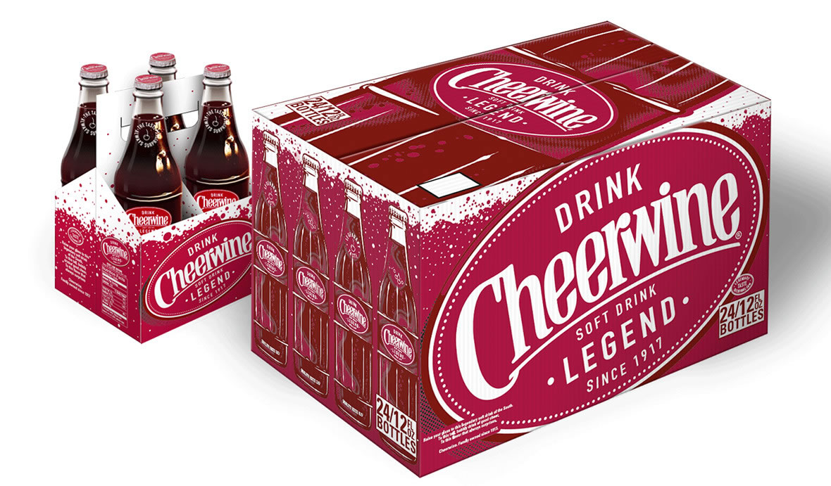 Cheerwine Packaging | 12 pack and 6 pack
