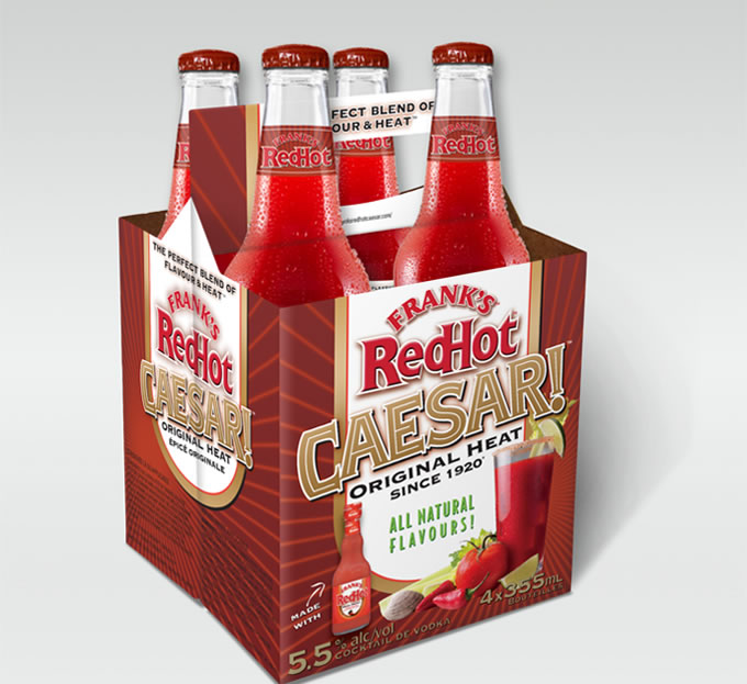 Frank's Red Hot Caesar 6 Pack Packaging