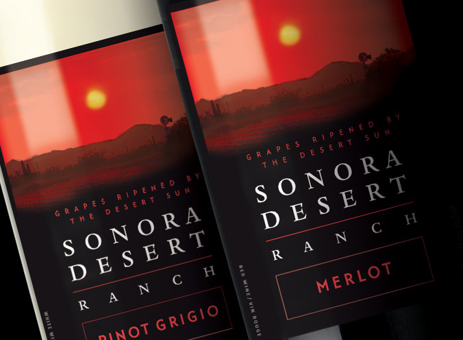 Sonora Desert Ranch Wine Label