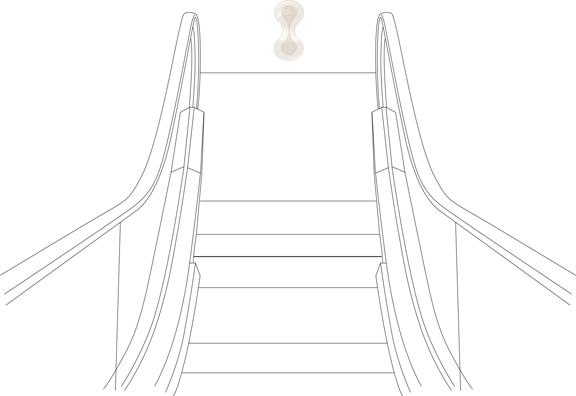 Harvey Nichols Escalator Wayfinding Icons