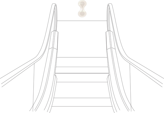 Harvey Nichols Escalator Wayfinding Icons