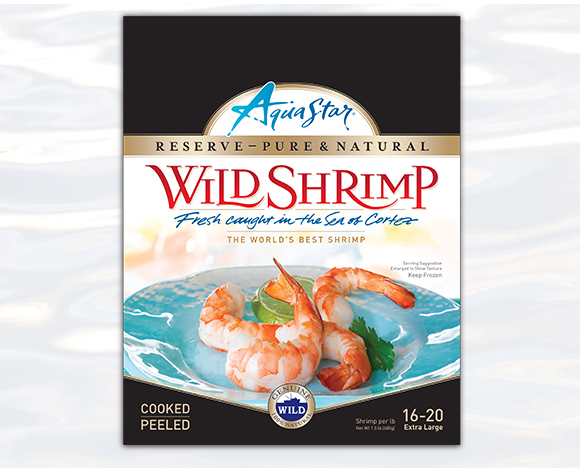 AquaStar Wild Shrimp Packaging