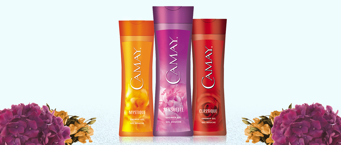 Camay Body Wash Packaging Lineup