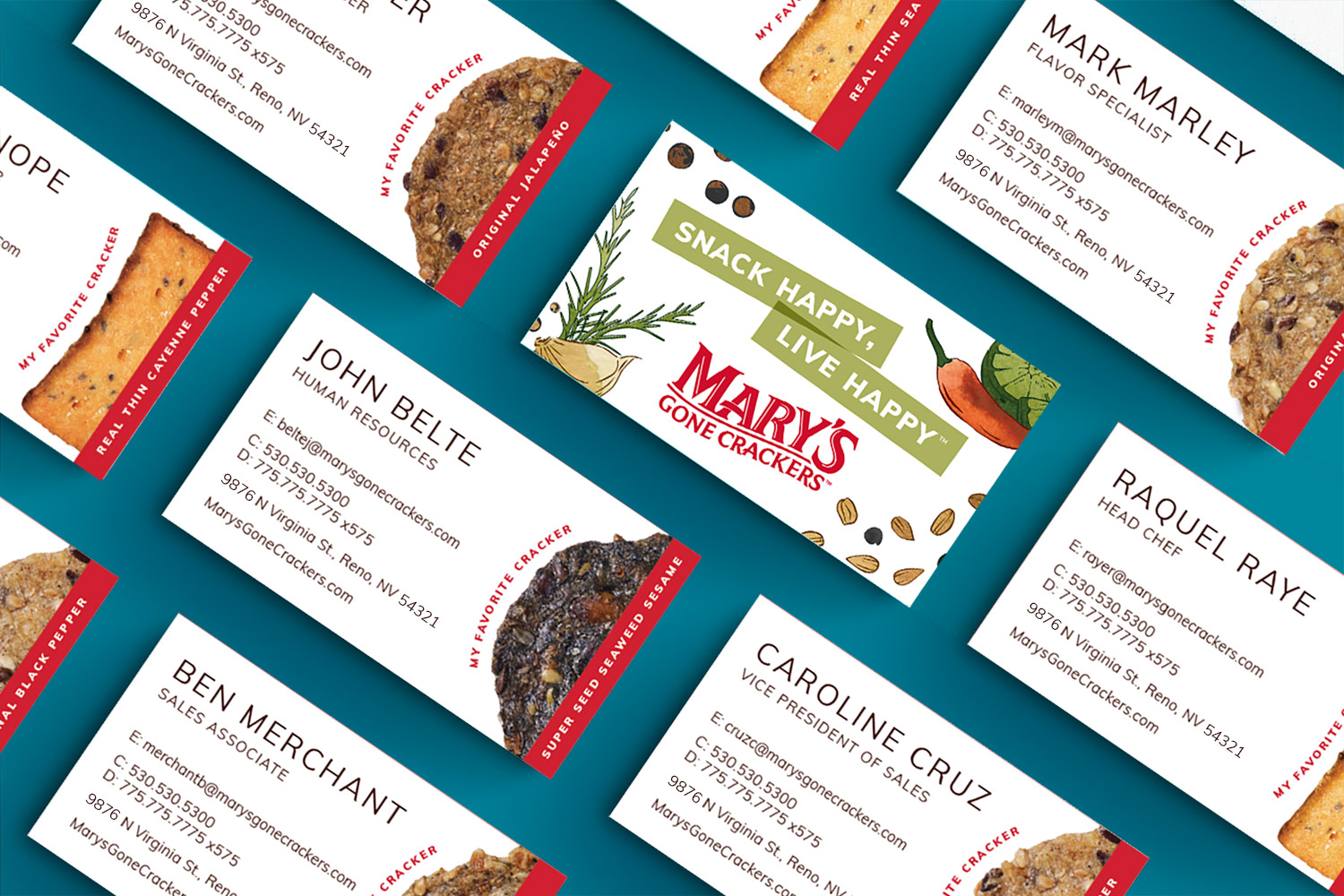 BusinessCards_Mockup3 Mar's Gone Crackers Buisness Cards
