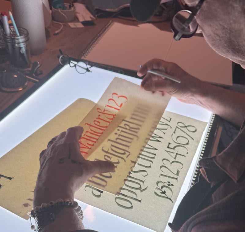 Hand-drawn fonts | A custom type face for the icon | Tim Girvin's Wanderer
