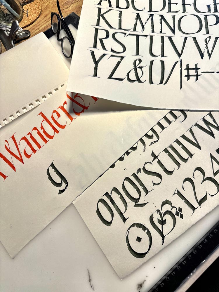 Hand-drawn fonts | A custom type face for the icon | Tim Girvin's Wanderer