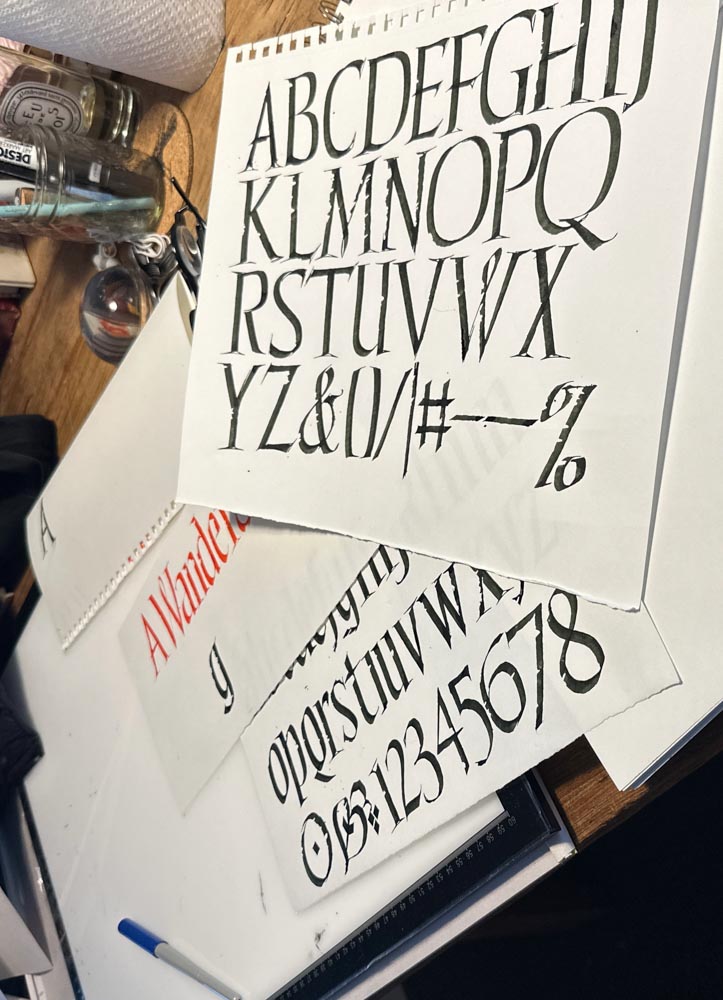 Hand-drawn fonts | A custom type face for the icon | Tim Girvin's Wanderer