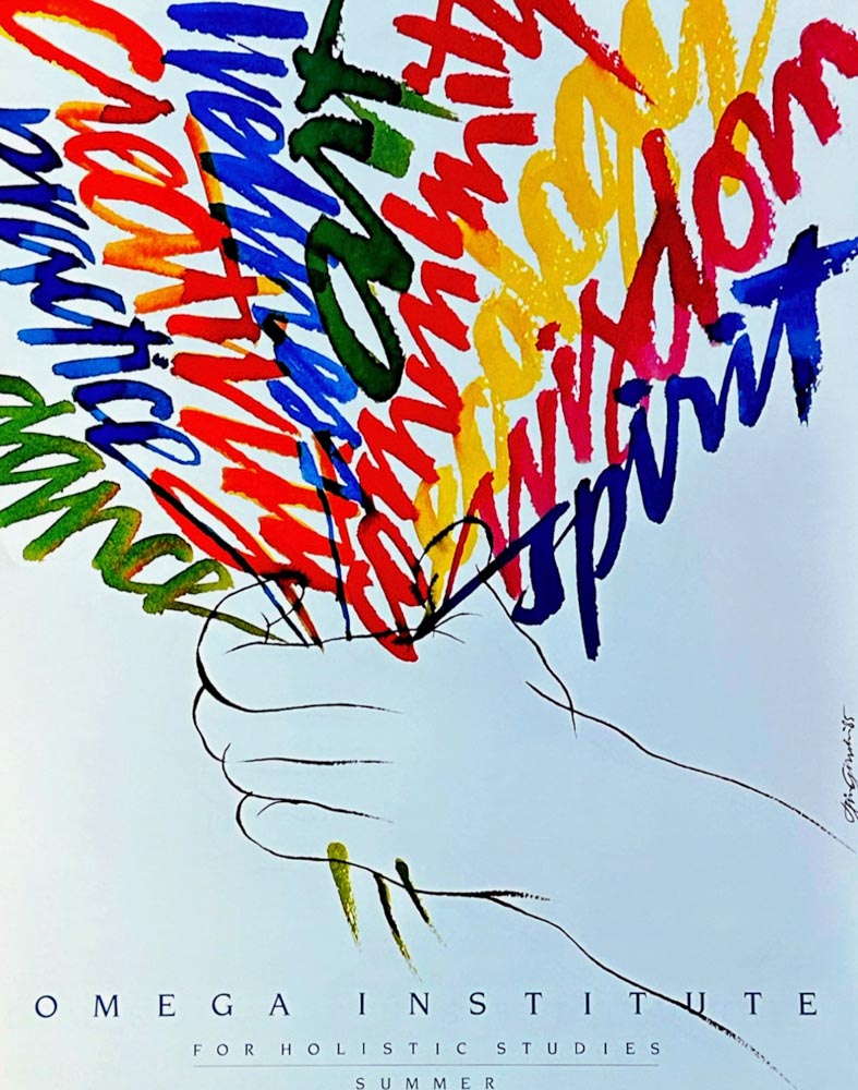 The Illustration of language, the flow of color in calligraphy