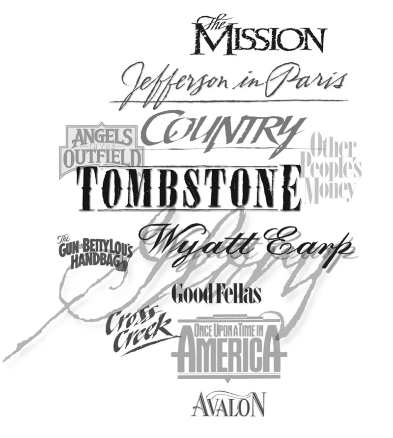 GIRVIN's Tailored Typography | Movie Logos