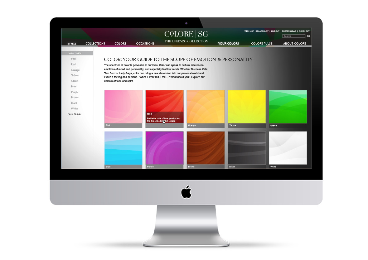Colore | SG Website Concept